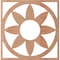 Ekena Millwork Blume Wood Fretwork Pierced Ceiling Medallion, Cherry, 36"OD x 12 1/2"ID x 3/8"T CMWP36X36X0375BLCH - alternate 2
